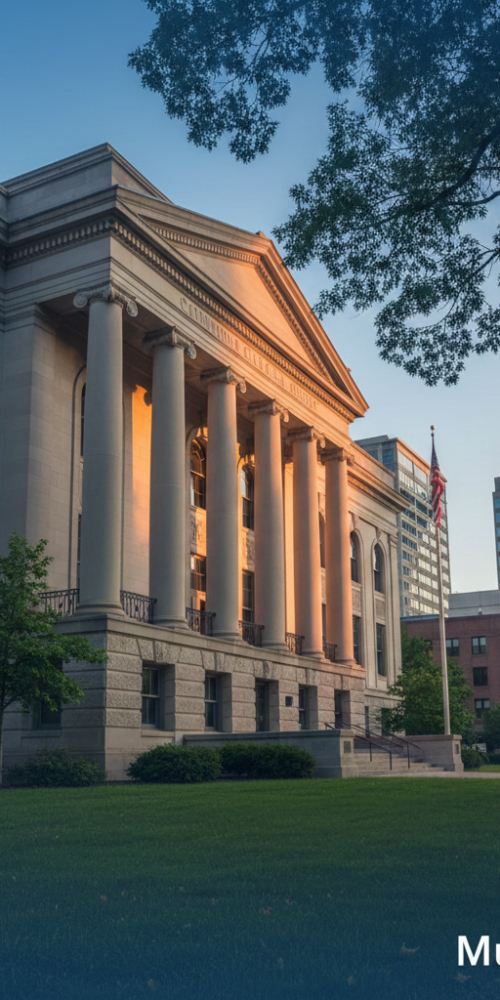 Historic courthouse building in downtown Dayton Ohio representing a trusted Dayton OH Divorce Attorney
