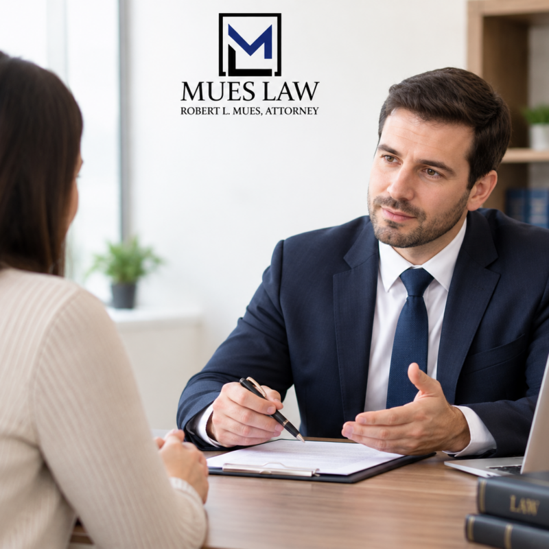 Divorce attorney consultation in Ohio with client